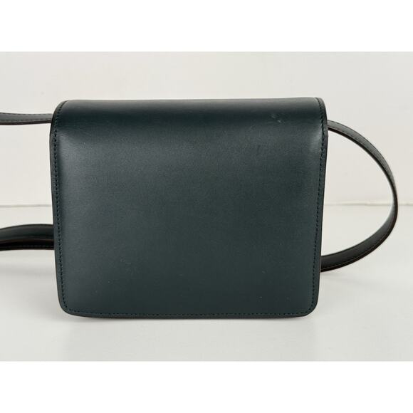 Celine Classic Box Medium Dark Green Leather Women's Shoulder Bag - Picture 3 of 16